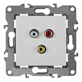 Купить Розетка RCA ЭРА без рамки белая по низкой цене