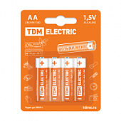Купить Элемент питания TDM electric АА (4 шт) по низкой цене