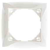 Купить Рамка Schneider Electric Дуэт WDE000101 белая одноместная по низкой цене