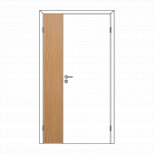 Купить Дверное полотно Olovi, 3D М3х21, ответная часть, дуб, с притвором, 335х40х2040 мм по низкой цене