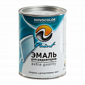 Купить Эмаль NOVOCOLOR для радиаторов белая 0,9 кг по низкой цене