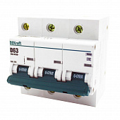 Купить Автоматический выключатель DEKraft ВА-201 3п D 63А 10кА по низкой цене