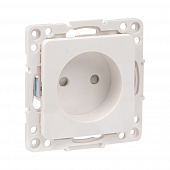 Купить Розетка EKF Стокгольм без заземления без рамки белая по низкой цене