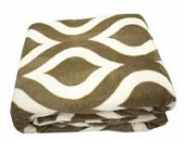 Купить Плед Belezza Бергамо 036 микрофибра серо-коричневый 200х220 см по низкой цене