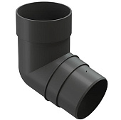 Купить Колено трубы Docke ПВХ Premium D120/85 мм угол 72 градуса графит по низкой цене