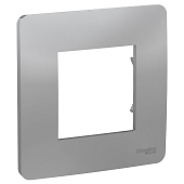 Купить Рамка Schneider Electric Unica Studio NU200230 алюминий одноместная по низкой цене