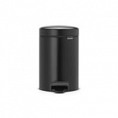 Купить Бак Brabantia newicon мусорный, черный матовый, 3 л по низкой цене