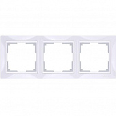 Купить Рамка Werkel Snabb Basic WL03-Frame-03 белая трехместная по низкой цене