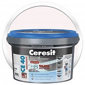 Купить Затирка Ceresit CE 40 Aquastatic Мельба цементная для швов 2 кг по низкой цене