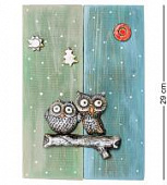 Купить KK-506 Панно КоКо Шамель "Совы на ветке" шамот по низкой цене