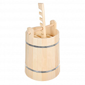 Купить Деревянная кадка для солений 15 л с замком и гнётом по низкой цене