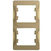 Купить Рамка Schneider Electric Glossa GSL000406 титан двухместная по низкой цене