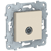 Купить Розетка Schneider Electric Unica New NU546244 TV бежевый по низкой цене