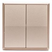 Купить Выключатель Gritt Elegance B180201G дистанционный двухклавишный золотой металлик по низкой цене