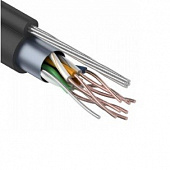 Купить Кабель Rexant сетевой FTP 4PR 24AWG CAT5e с многожильным тросом Outdoor бухта 305 м по низкой цене