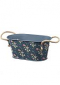 Купить Кашпо овальное металлическое Flower Girl Collection Briers, S по низкой цене