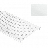 Купить Потолок реечный Cesal S-150 Стандарт С01 жемчужно-белый с перфорацией 4 м по низкой цене