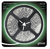 Купить Лента Gauss LED 312000605 2835/60-SMD светодиодная IP20 4,8W 12V DC зеленый 5 м по низкой цене