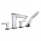 Купить Смеситель Hansgrohe PuraVida 15446000 на борт ванны хром по низкой цене