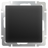 Купить Выключатель Werkel WL08-SW-1G одноклавишный черный матовый по низкой цене