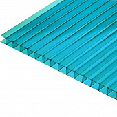 Купить Поликарбонат Юг-Ойл-Пласт Ug Standart сотовый бирюзовый 10 мм 2,1х12 м по низкой цене