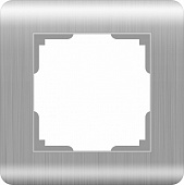 Купить Рамка Werkel Stream WL12-Frame-01 серебряная одноместная по низкой цене