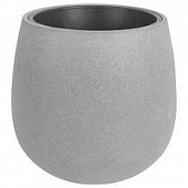 Купить Кашпо Nobilis Marco Round с техническим горшком Rough Grey, 50 см по низкой цене