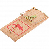 Купить Мышеловка деревянная 12,5х6,2х0,8 см по низкой цене