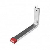 Купить Крюк настенный, прямой 155x90 мм, алюминий, серебро анод. по низкой цене