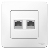 Купить Розетка Schneider Electric Blanca BLNIS045451 2хRJ45 компьютерная одноместная белая по низкой цене
