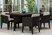 Купить Комплект мебели Keter Columbia set 5 pcs коричневый-теплый светло-коричневый по низкой цене