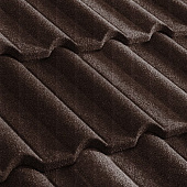 Купить Черепица Metrotile Gallo композитная коричневая по низкой цене