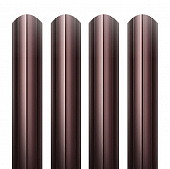 Купить Штакетник Grand Line Velur Ral 8017 круглый фигурный резка 0,5 мм по низкой цене