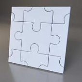 Купить Стеновая 3D панель Relieffo Puzzle 036 из пенополиуретана 600х600х30 мм по низкой цене