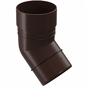 Купить Колено трубы Docke ПВХ Standard D120/80 мм угол 45 градусов темно-коричневое по низкой цене