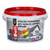 Купить Краска фасадная резиновая акриловая Dali зеленая 3 кг по низкой цене