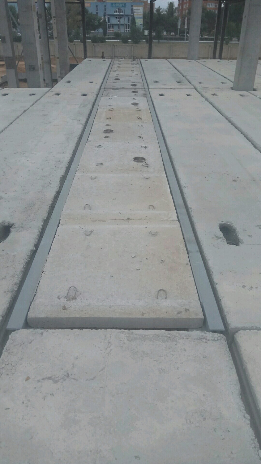 Монтаж доборных плит перекрытия