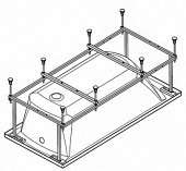 Купить Комплект монтажный Santek Монако/Тенерифе д/ванны 170 по низкой цене