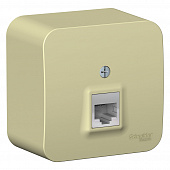 Купить Розетка компьютерная Schneider Electric Бланка бежевая по низкой цене