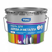 Купить Эмаль Текс Профи для дерева и металла база А матовая 9 л по низкой цене
