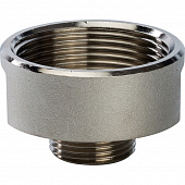 Купить Переходник Stout SFT-0008-011234 1 1/2х3/4 дюйма никелированный с внутренней и наружной резьбой по низкой цене