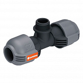 Купить Соединитель T-образный 25 мм x 3/4 -наружная резьба Gardena по низкой цене