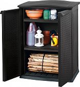 Купить Тумба Keter Base  2 SHELVES под ротанг по низкой цене