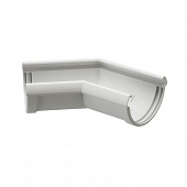 Купить Угол желоба Docke Lux ПВХ D141/100 мм универсальный 135 градусов пломбир по низкой цене