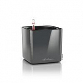 Купить Кашпо Lechuza Cube Glossy Complete charcoal highgloss 14x14x14 см по низкой цене