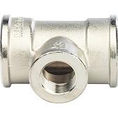 Купить Тройник Stout переходной SFT-0022-001121 1х1/2х1 дюйм никелированный с внутренней резьбой по низкой цене