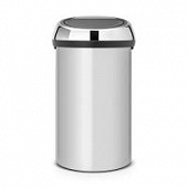 Купить Бак Brabantia Touch Bin New мусорный, серый металлик, 60 л по низкой цене