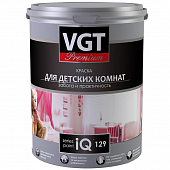 Купить Краска VGT Premium IQ129 акриловая для детских комнат база А 9 л по низкой цене