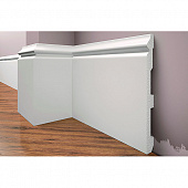 Деревянный, металлический, пластиковый напольный плинтус.