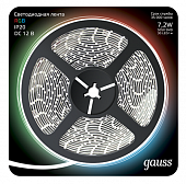 Купить Лента Gauss LED 312000407 5050/30-SMD светодиодная IP20 7,2W 12V DC RGB 5 м по низкой цене